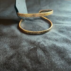 Elegant Gold-Tone Cuff Bracelet